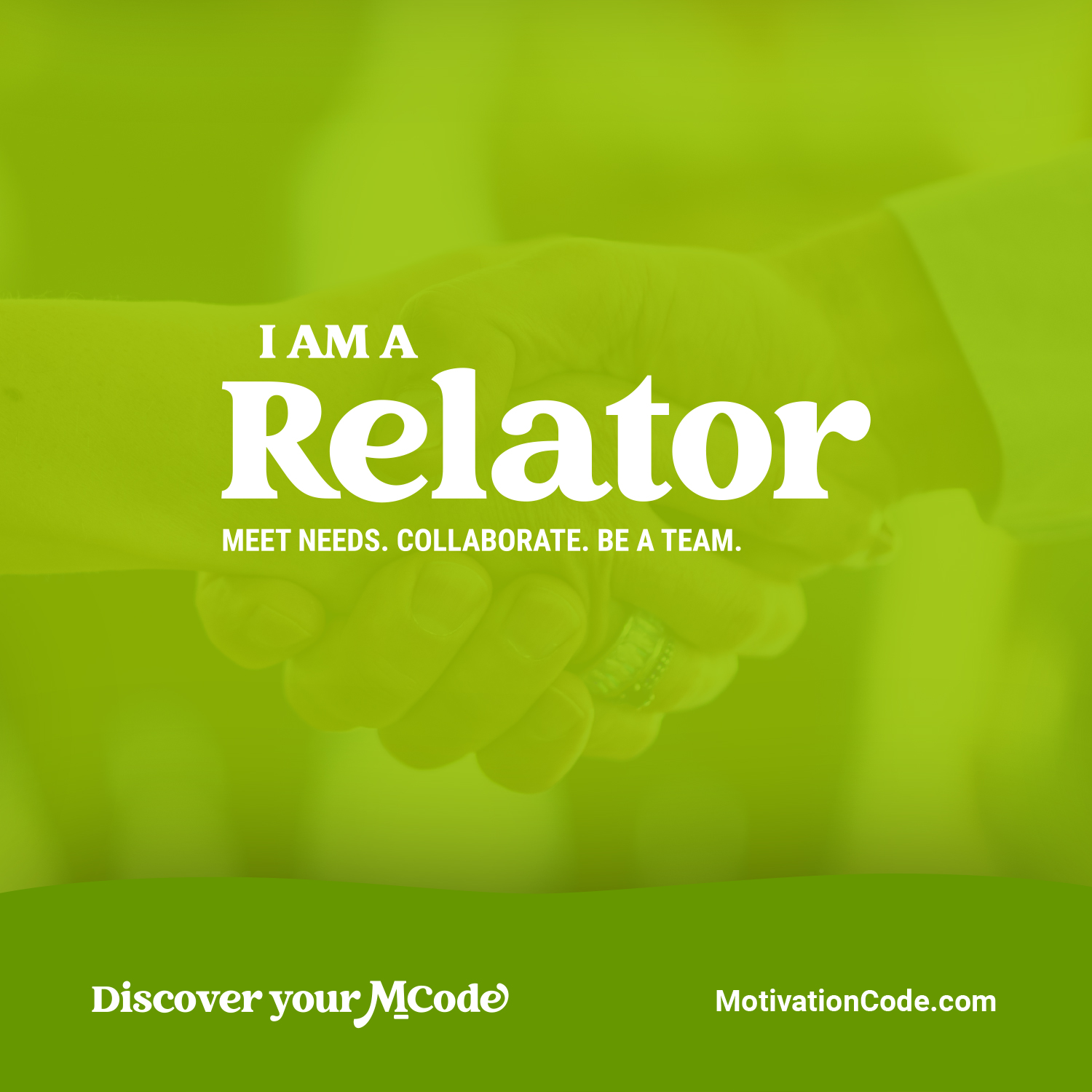 I am a Relator MCode Relator image you can download and share on social media