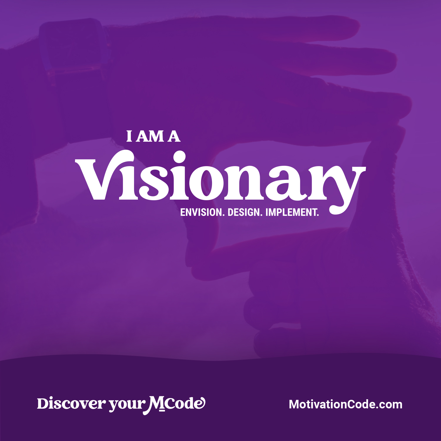 I am a Visionary MCode Visionary image you can download and share on social media