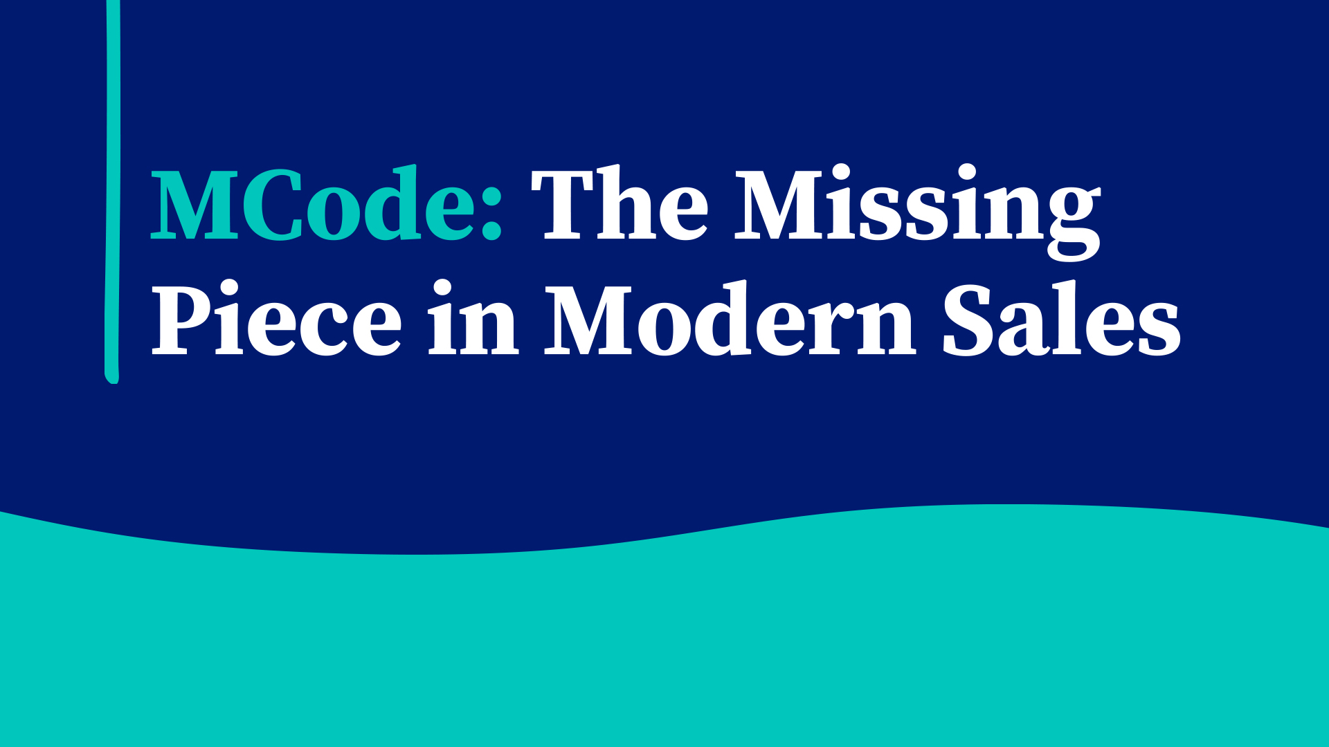 Free Sales Training Webinar By MCode