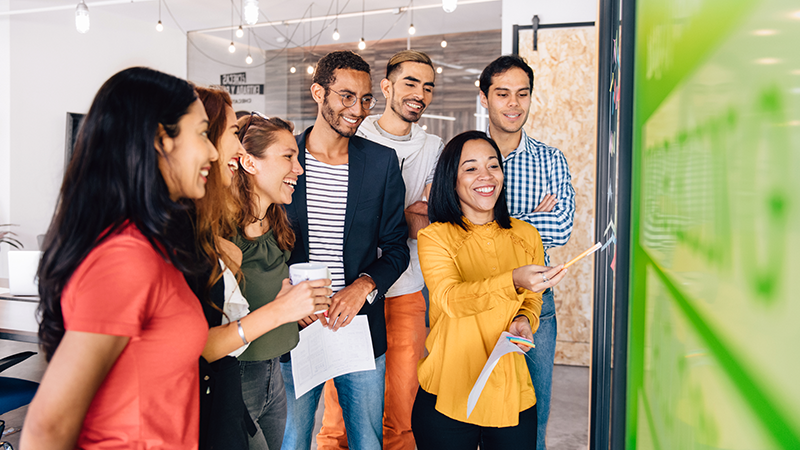 group working together to solve problems