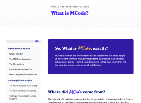 MCode Foundations course module 1 preview